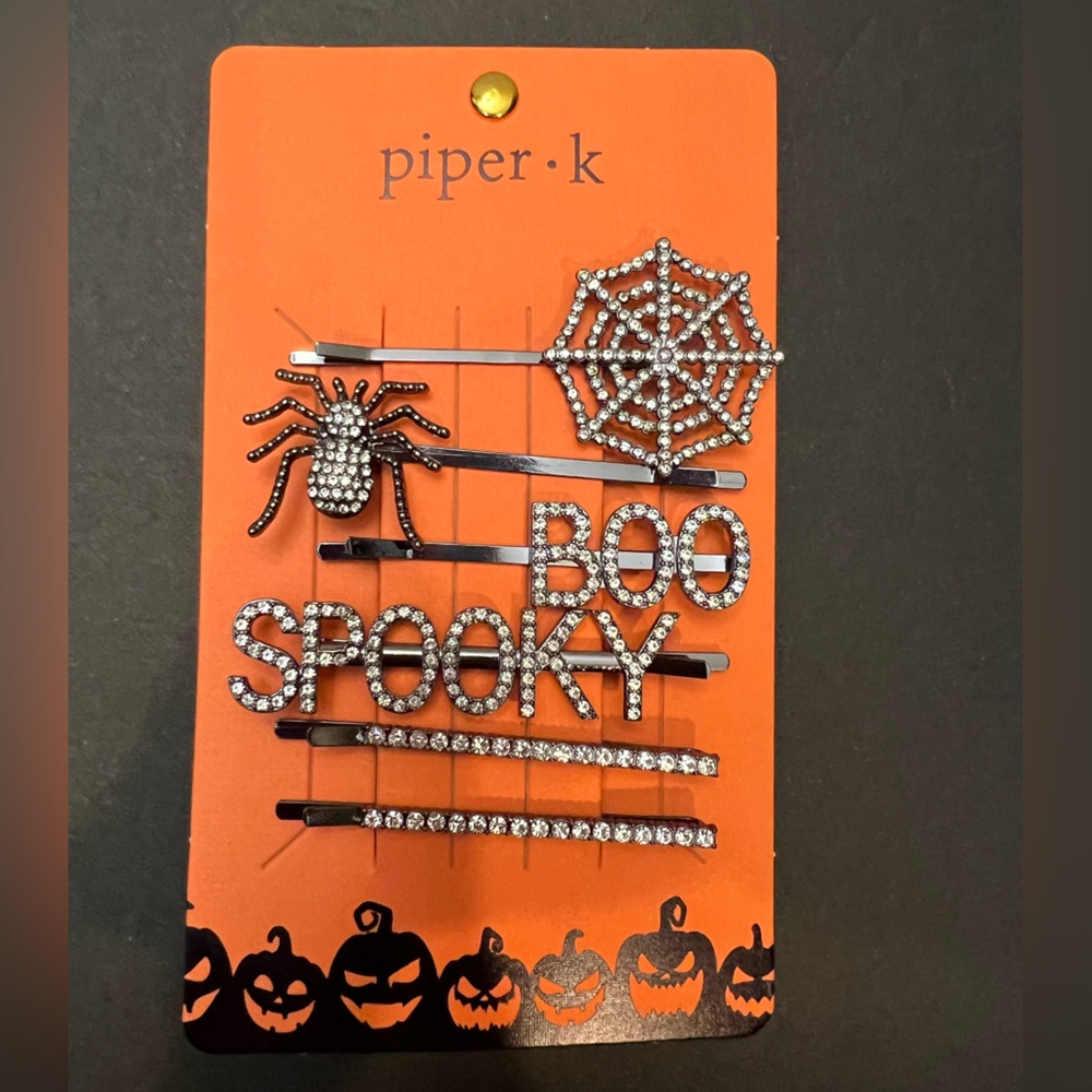 NWT Piper K Rhinestone Halloween Hair Pins